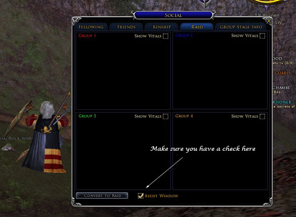 Raid Assist Window