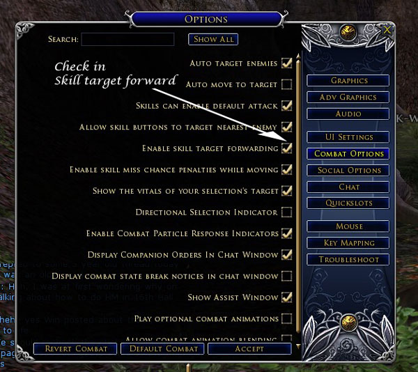 Skill Target Forwarding